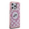 Karl Lagerfeld KLHMP15LHMCKMHP iPhone 15 Pro  6.1 różowy/pink IML Monogram Karl&Choupette Head MagSafe